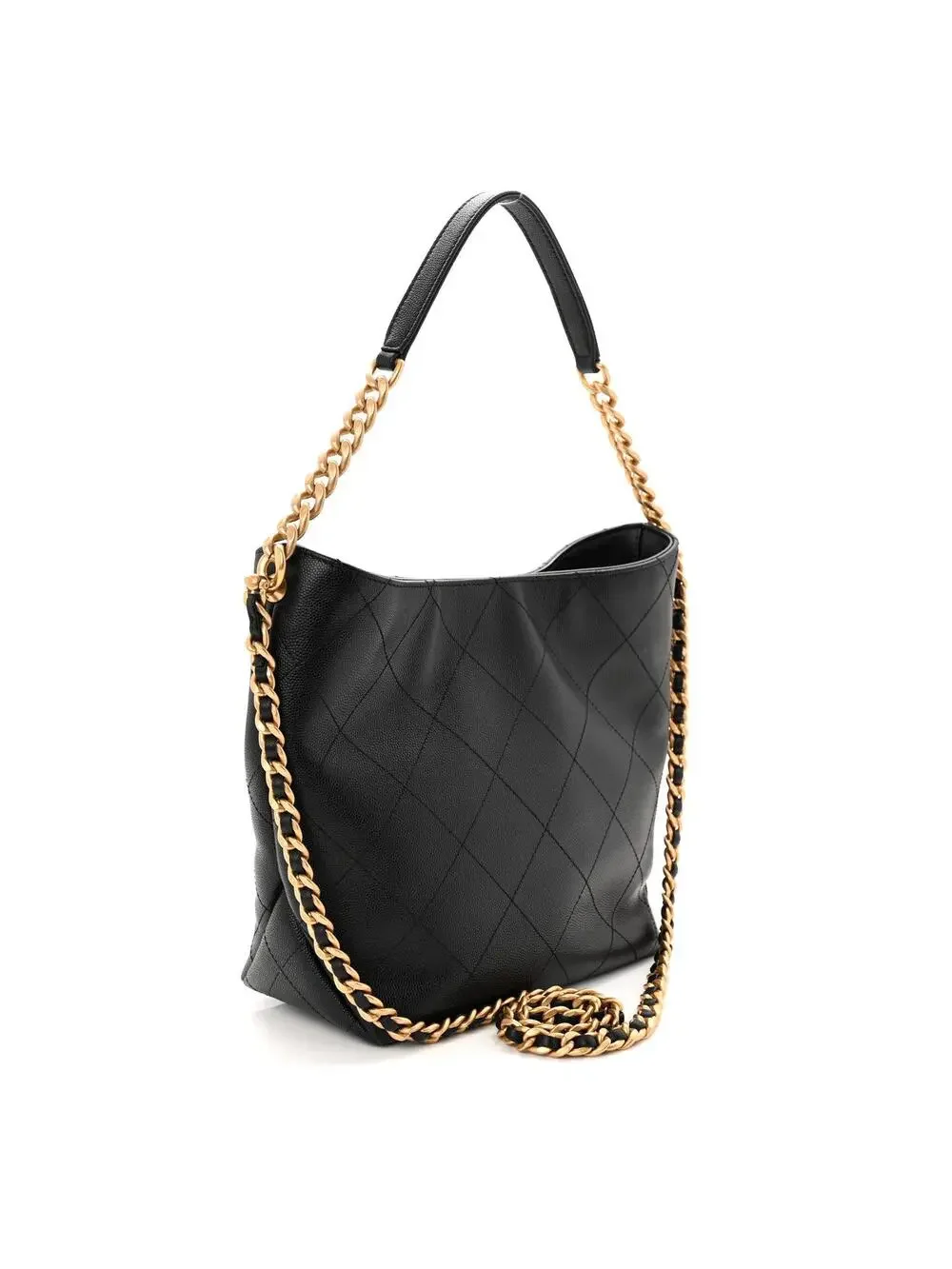 Chanel Caviar Quilted Hobo Black #286921C49B